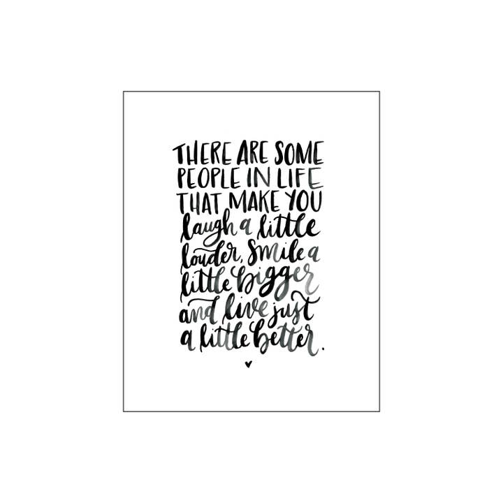 A Little Better print for wholesale by Katie Elizabeth Lettering