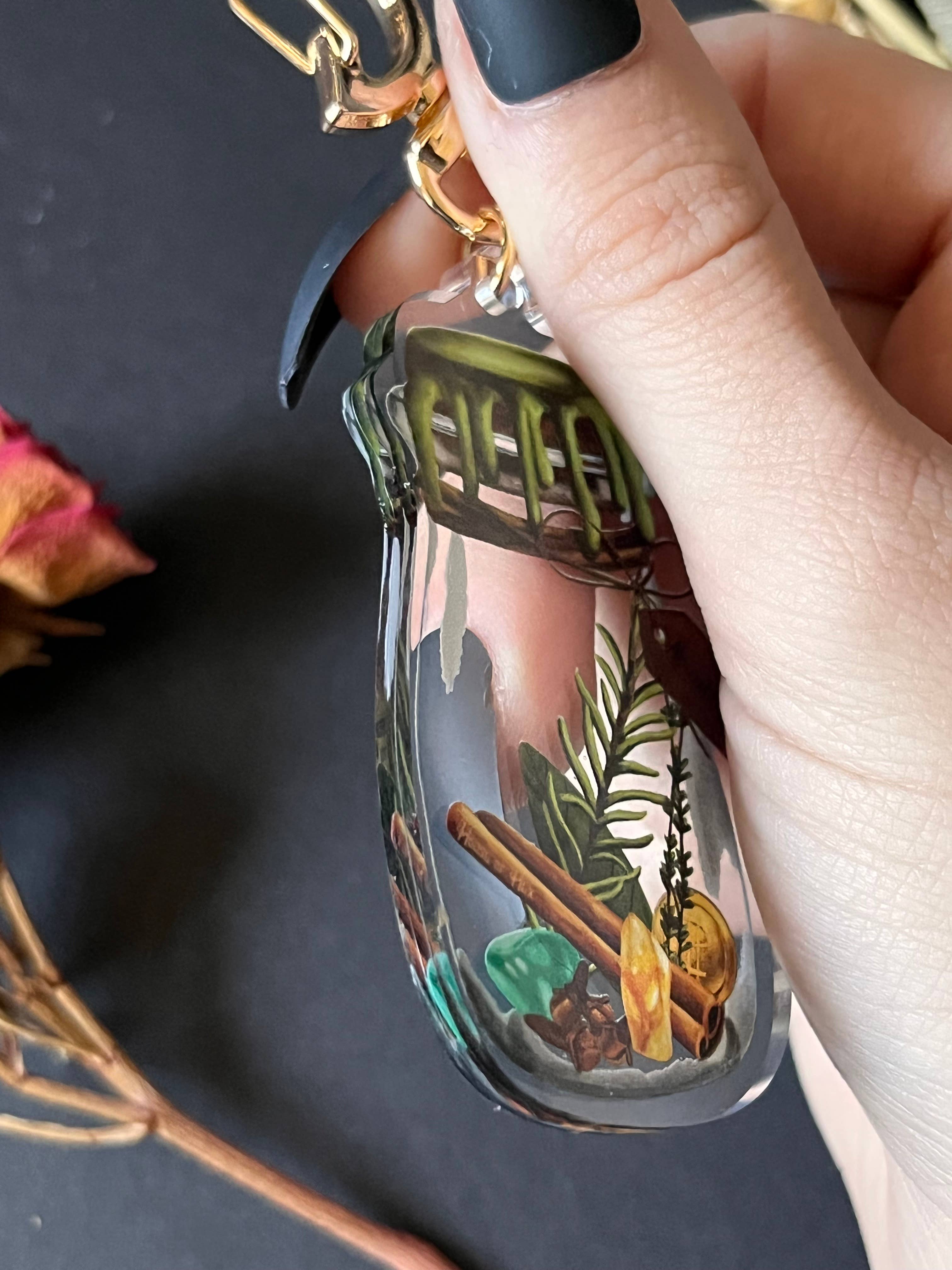 House of Hex - Wholesale Keychain - Women's - Abundance Keychain | Accessories | Witchy | Double-side5