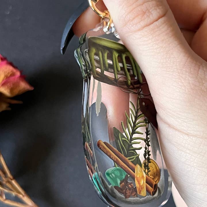 House of Hex - Wholesale Keychain - Women's - Abundance Keychain | Accessories | Witchy | Double-side5