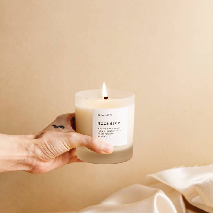 Slow North - Wholesale Jar/Filled Candle - Moonglow (Patchouli, Cinnamon, Black Pepper) Non-Toxic Candle3