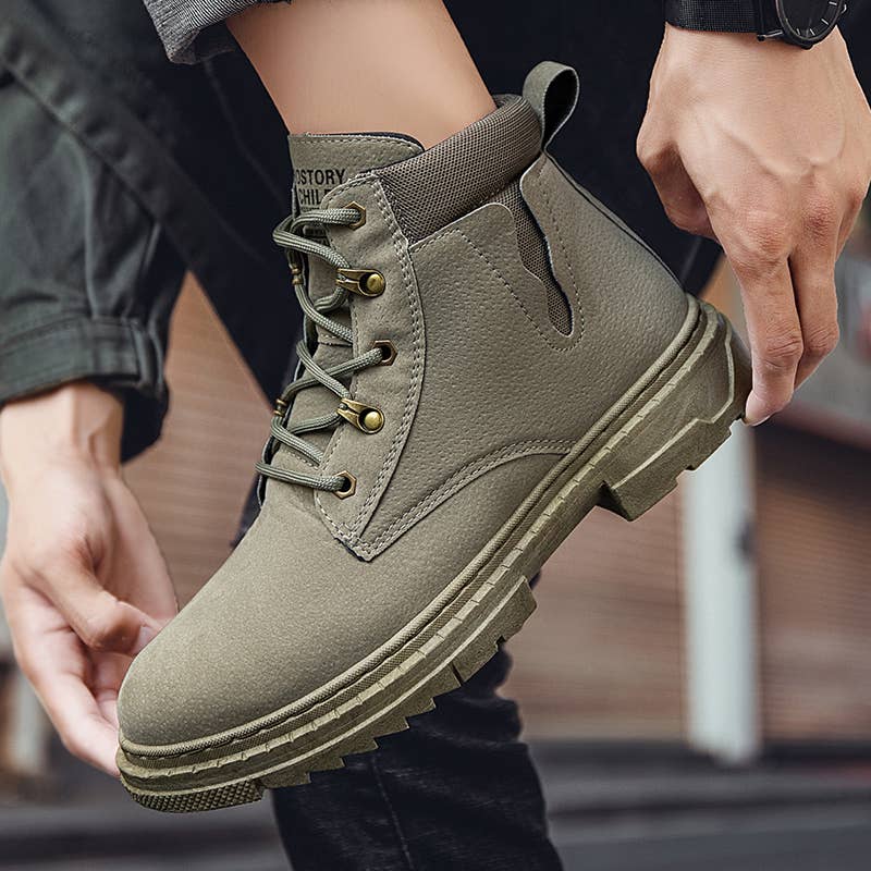 Calseosvic - Vente Rangers/chaussures militaires – homme - bottes anti-fracas résistantes à l'usure pour hommes chaussures décontractées6