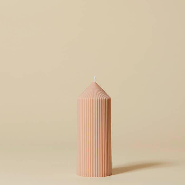 Les Bois Studio - Wholesale Pillar Candle - YUKI - Wide Pillar Candle - SEPIA1