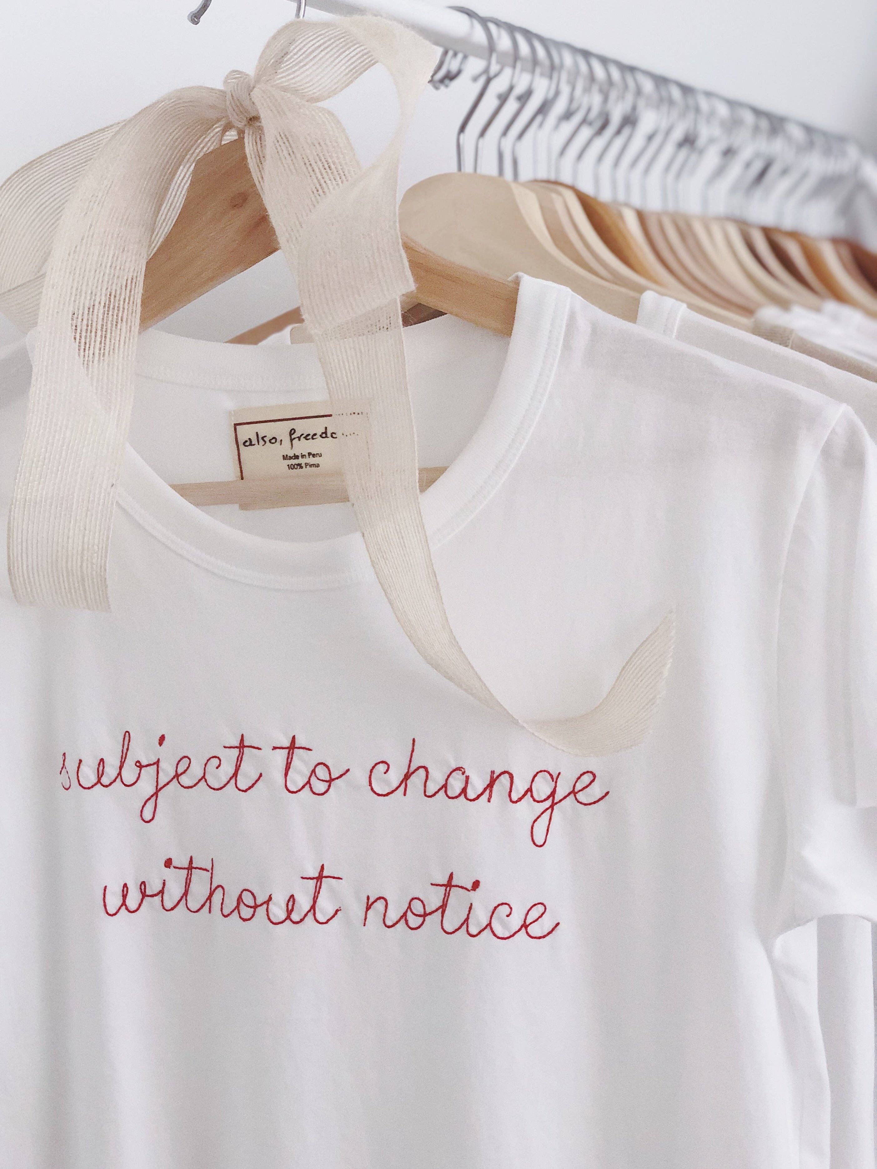 Also, Freedom – Großhandel T-Shirt – Damen – Kann ohne Vorankündigung geändert werden, Baby Girl Tee2