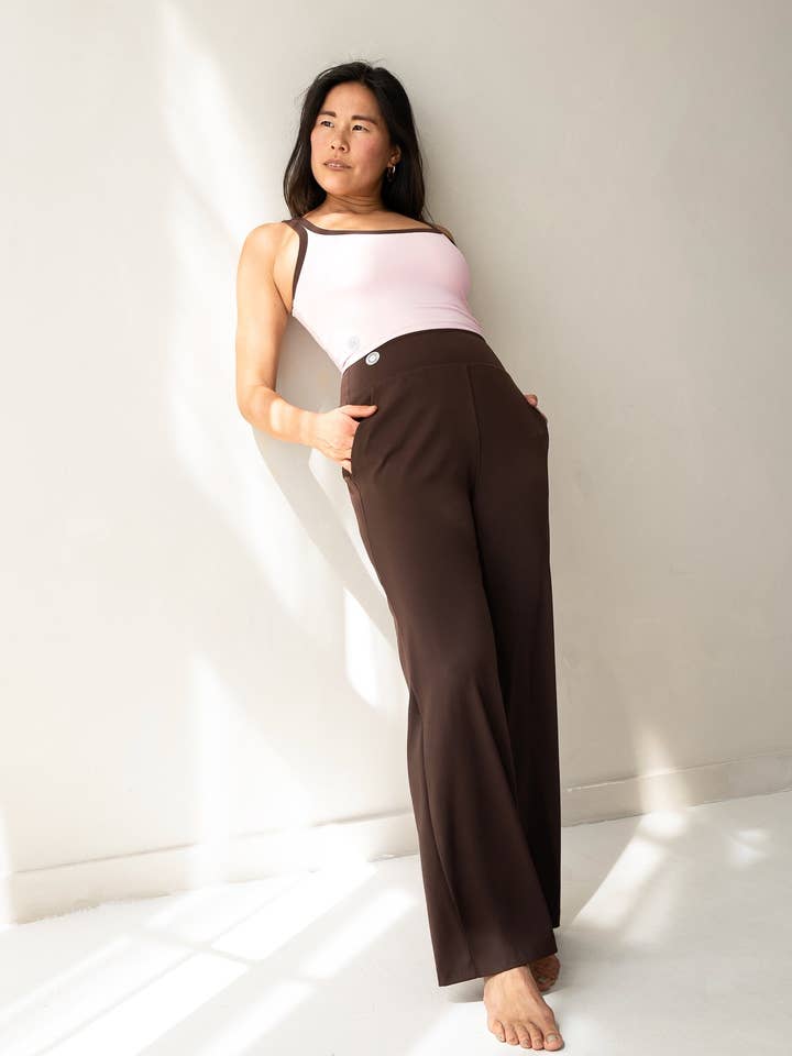 ChillFlow Höghusbyxor Espresso för wholesale av Spica