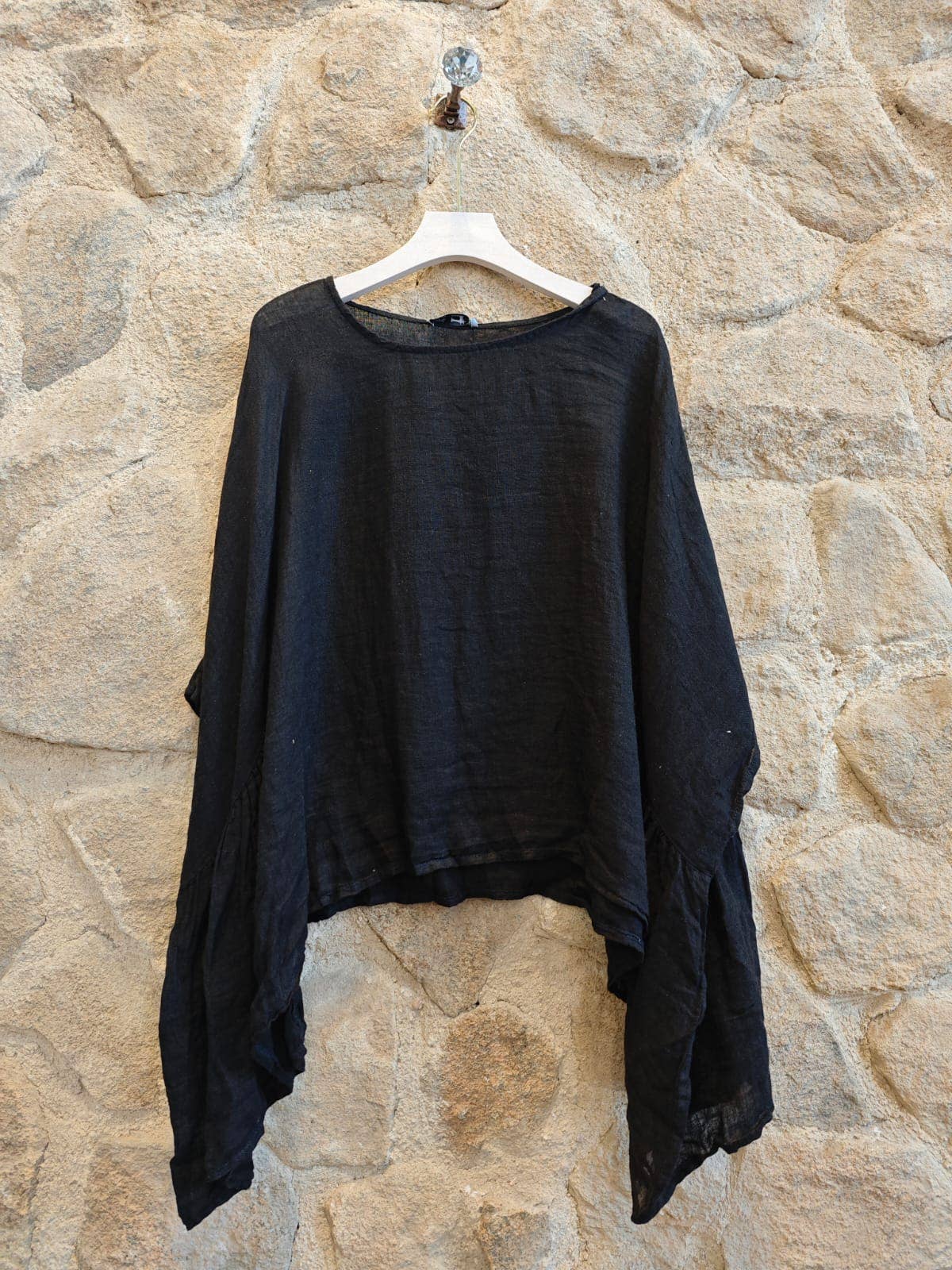 Linen & More - Wholesale Blouse - Women's - REF 11138 PONCHO-STYLE BLOUSE 100% LINEN14