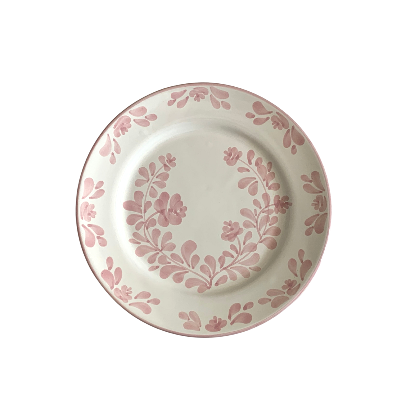 Molleni – wholesale Dinner plate – Ceramic plate pink floral print - Grazia3
