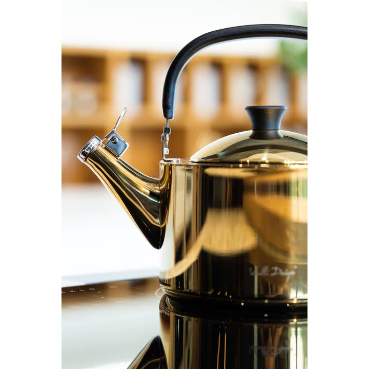 Bollitore con fischietto in oro lucido da 1,5 l DIAMANTE 29187 per la vendita all'ingrosso da parte di Kulig Sp. z o.o.
