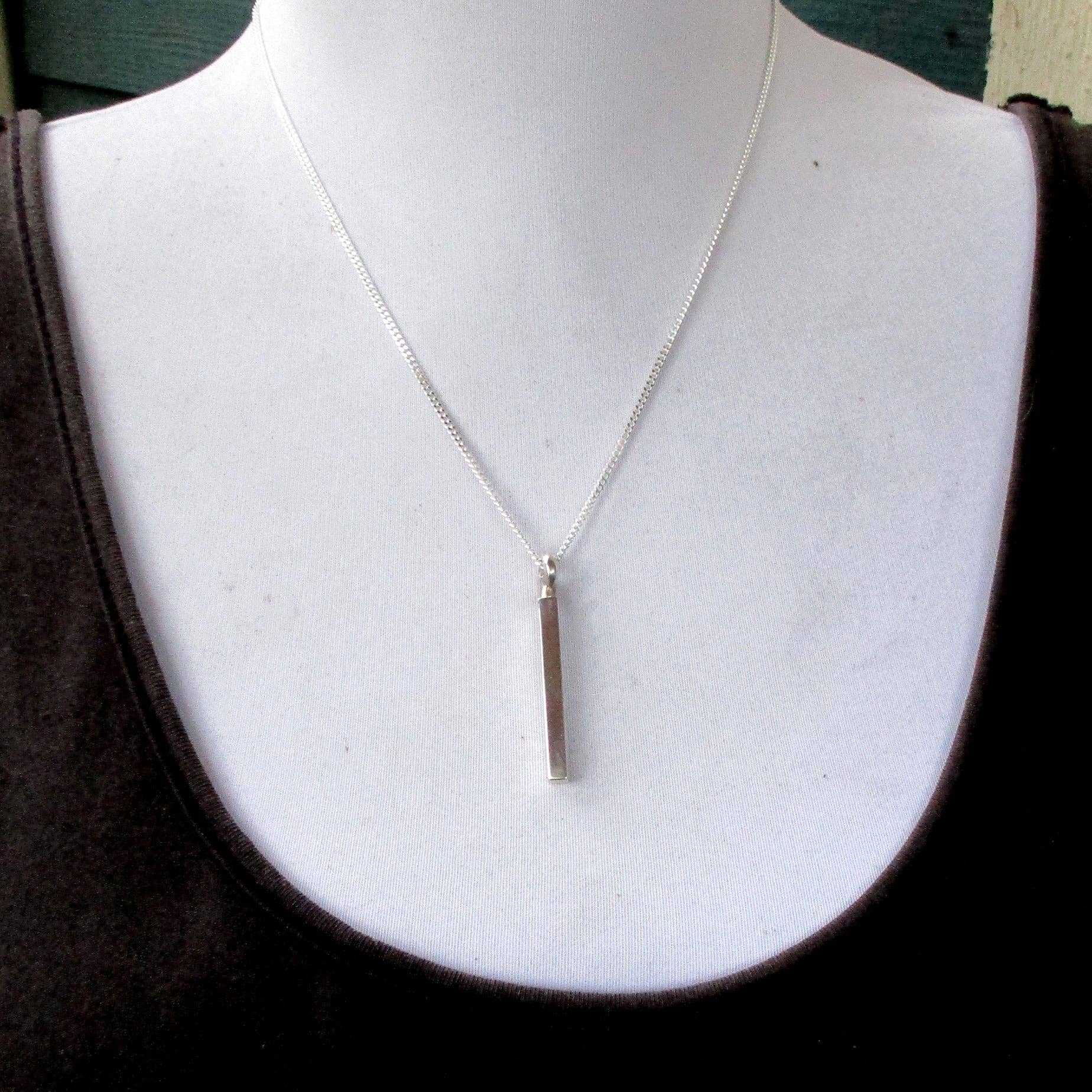 Luxe Design Jewellery - Wholesale Pendant/Charm Necklace - Squared Urn Pendant for Cremation Ashes in Sterling Silver8