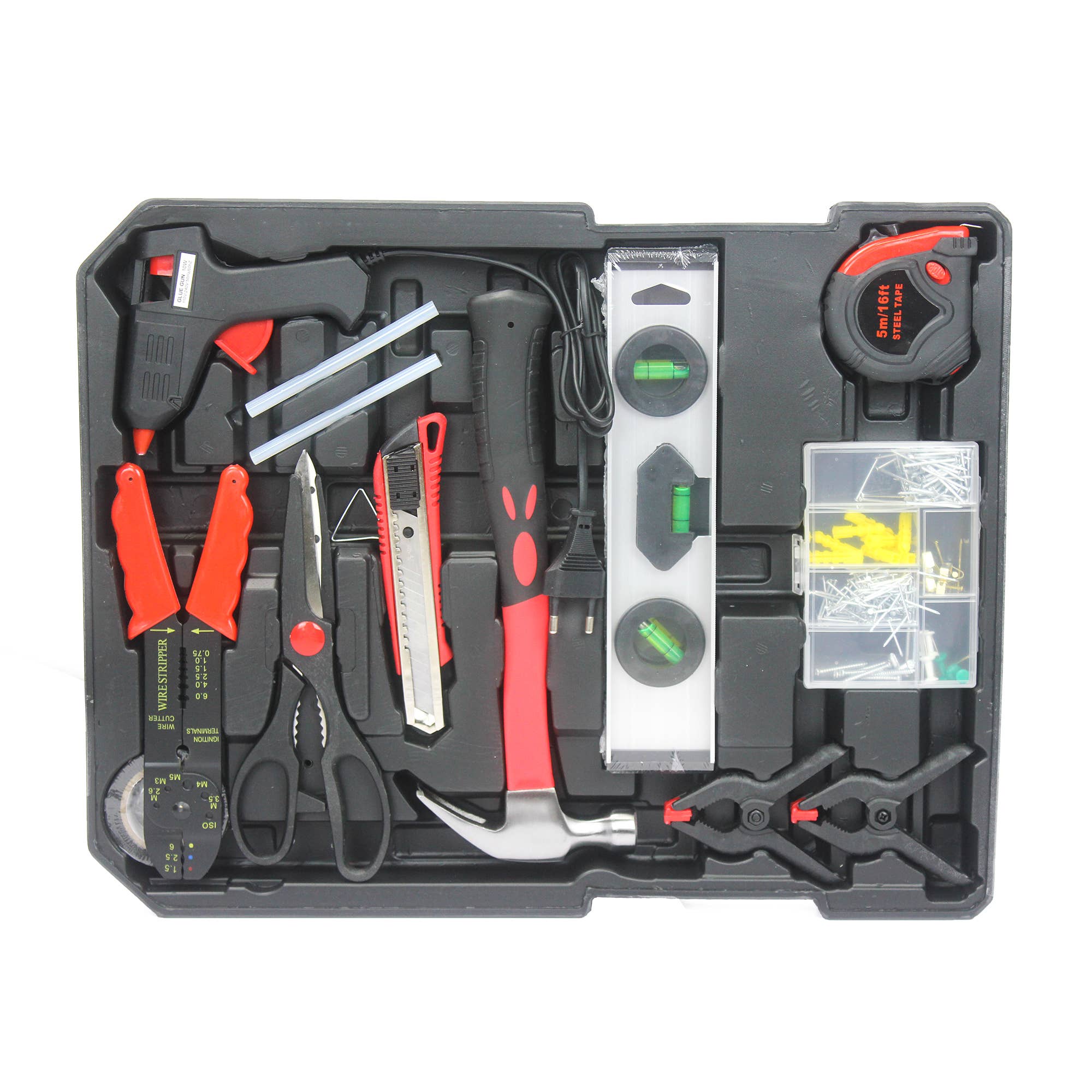 39F Inc. - Wholesale Tool Set - Home Repair Tool Set with Rolling Toolbox-4 Drawer32