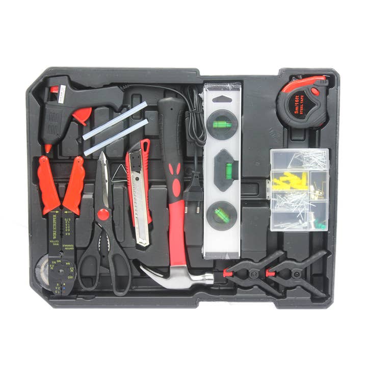 39F Inc. - Wholesale Tool Set - Home Repair Tool Set with Rolling Toolbox-4 Drawer32