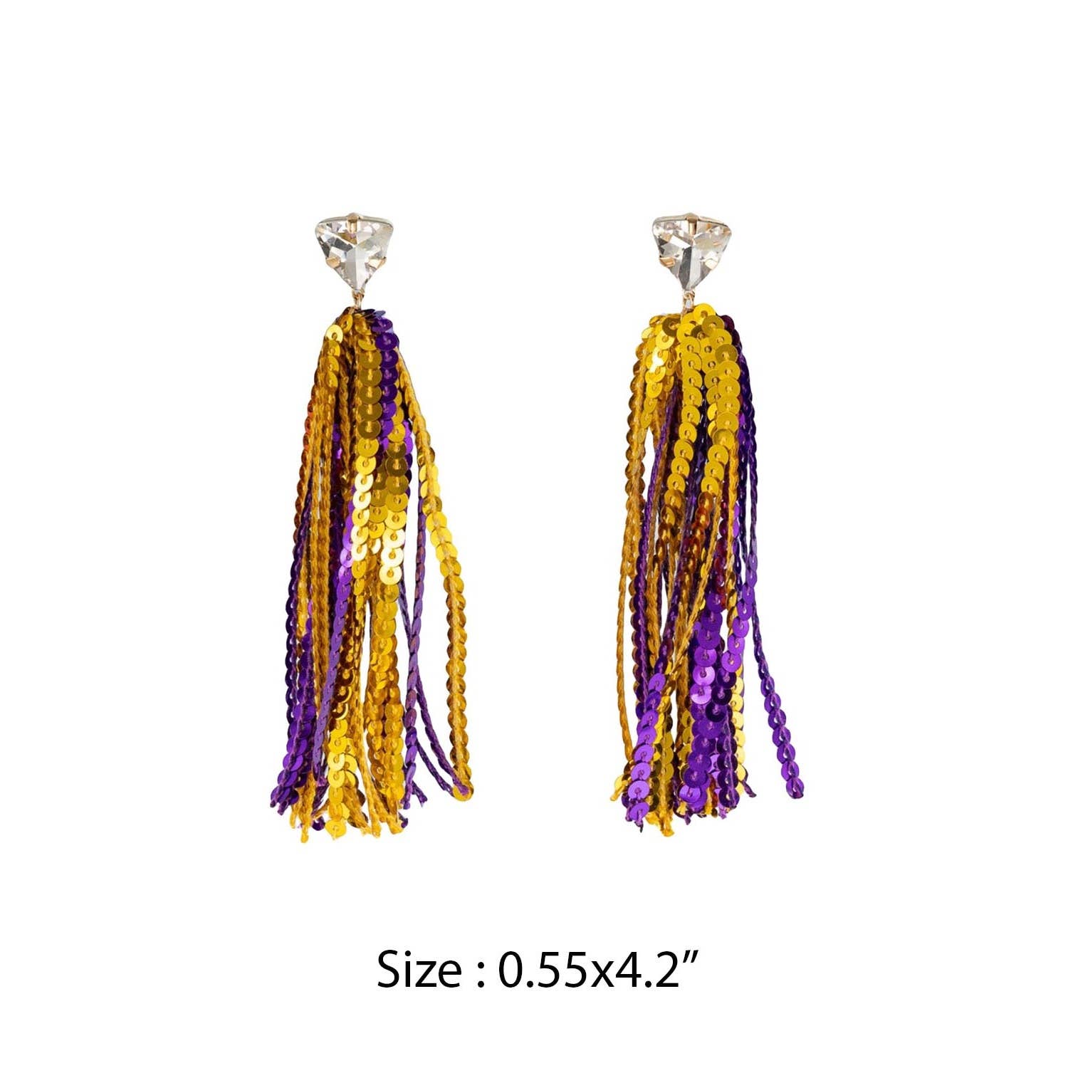 JHP Collection - Wholesale Dangle Earrings - GAME DAY SHINNY DROP SPORTS SEQUINS POST EARRINGS11