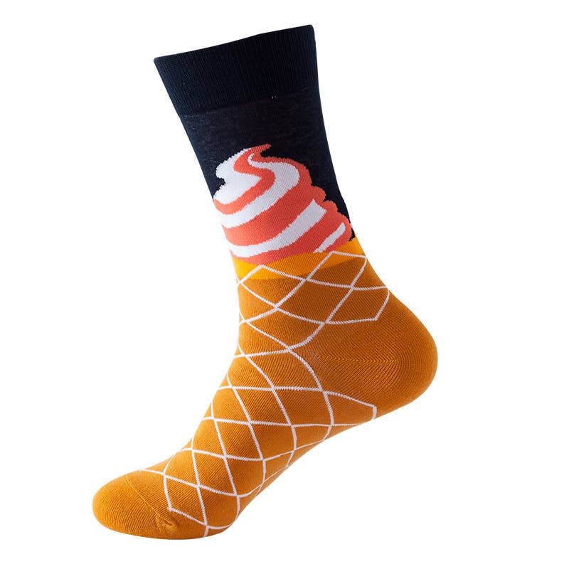 Tourtiwi - Wholesale Socks - Unisex - Creative food series mid-calf socks casual socks1