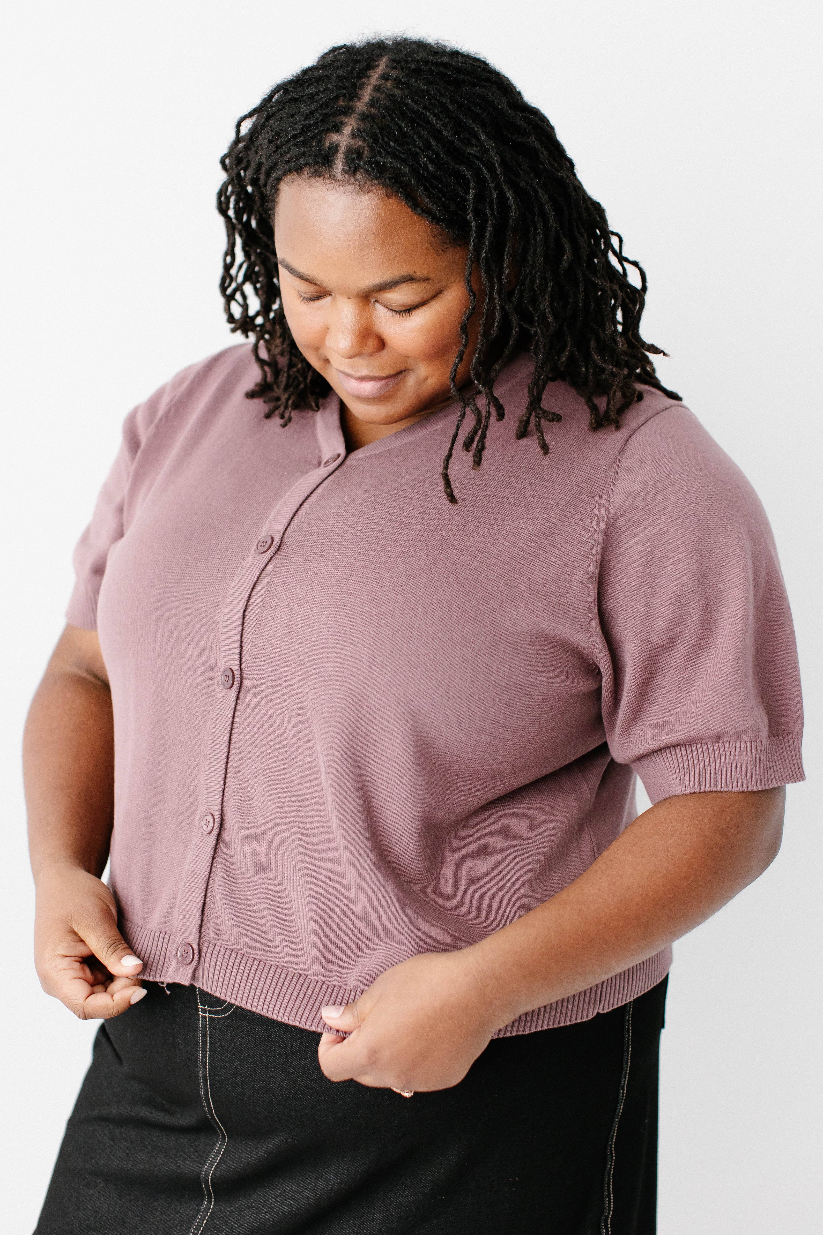 The Main Street Exchange - Wholesale Cardigan - Women's - 'Catherine' Short Sleeve Cotton Cardigan2