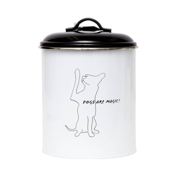 Jojo Modern Pets – wholesale Pet treat jar – Dog – Black & White Pet Food & Treat Storage Canisters (Set of 3)2