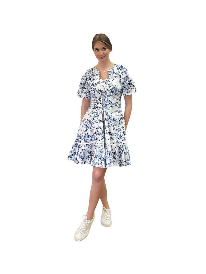 Atelier 25233G805 Porcelin Front Tie Dress for wholesale by Atelier