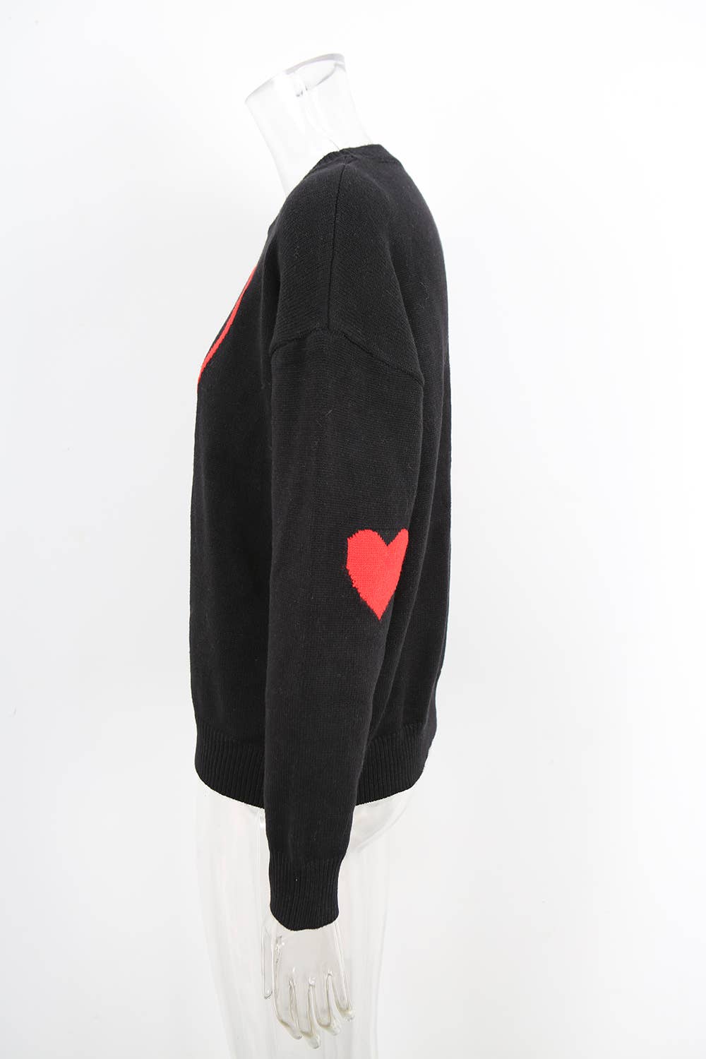 Hope & Sunshine - Wholesale Knit Sweater - Women's - Valentine's Heart Pullover Sweater1