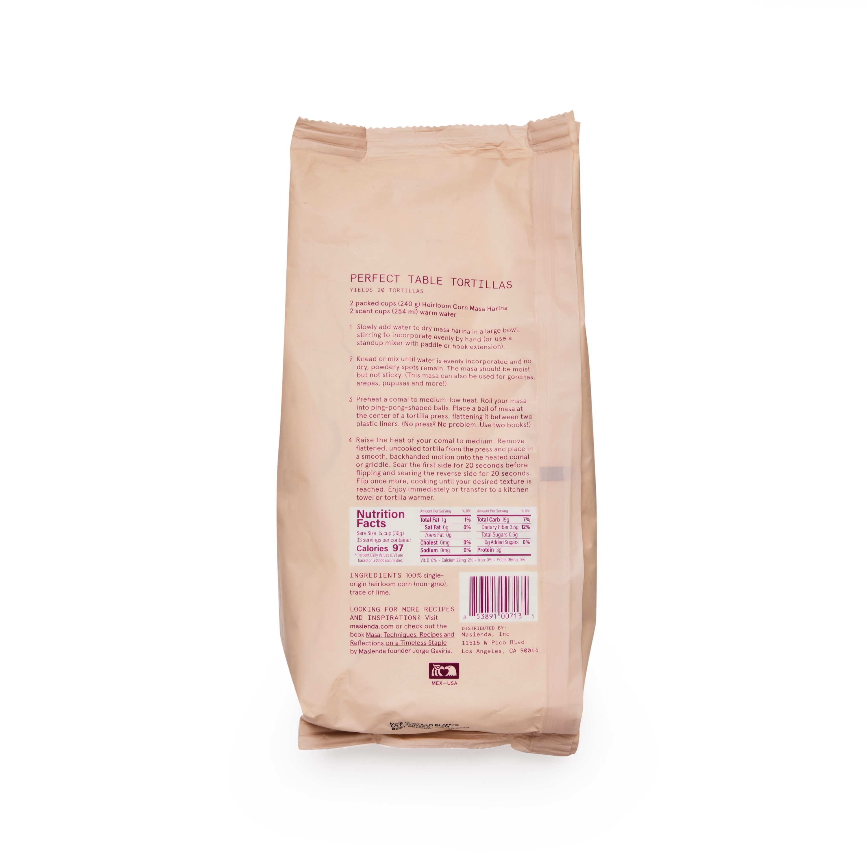 Masienda - Wholesale Cornmeal - Heirloom White Corn Masa Harina1