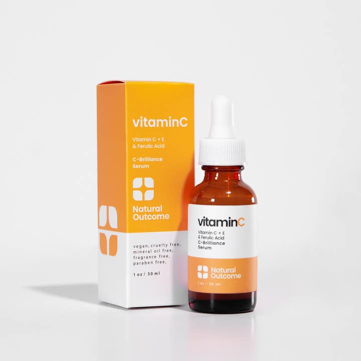 Natural Outcome Skincare – wholesale Facial serum/concentrate – Vitamin C + E Serum with Ferulic Acid - C-Brilliance1