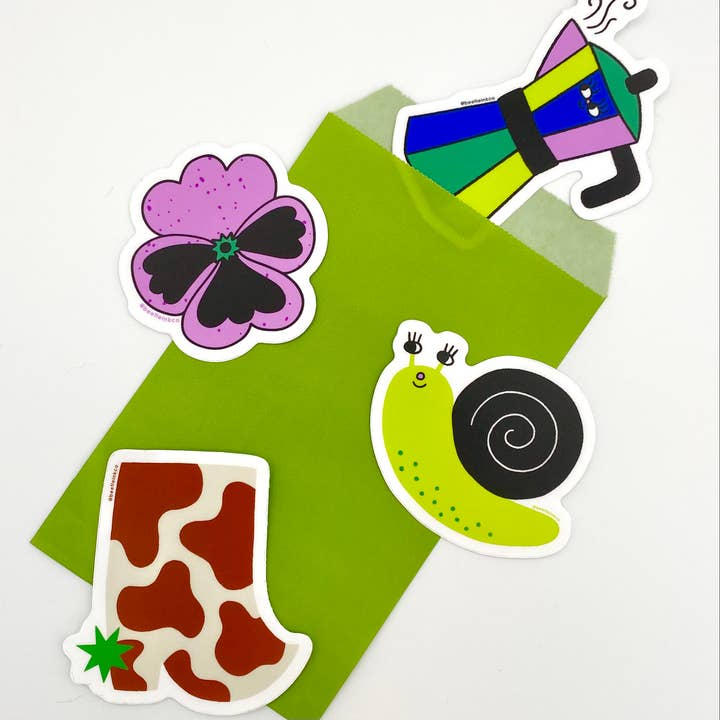 Beetle Ink Co. - Wholesale Sticker - Big Pansy Flower Vinyl Sticker2