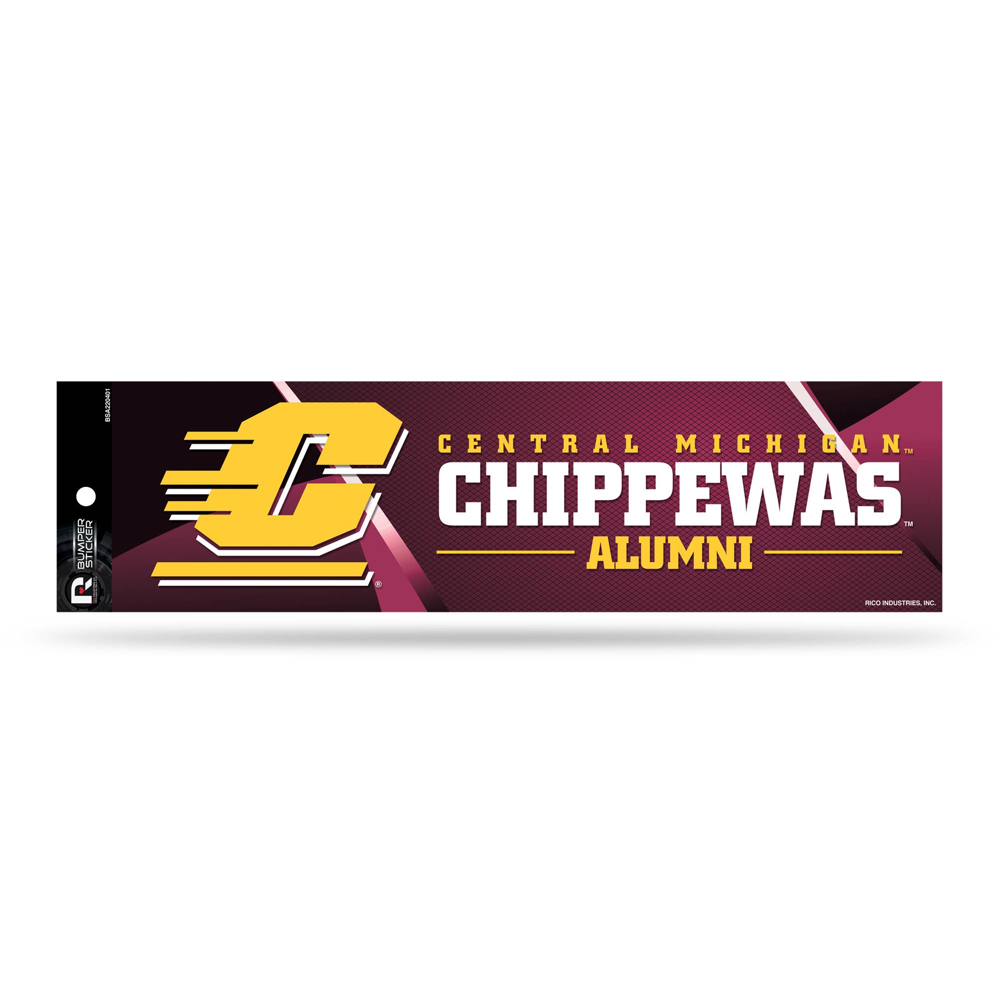 Rico Industries - Wholesale Sticker - NCAA  Central Michigan Chippewas Alumni  Bumper Sticker0