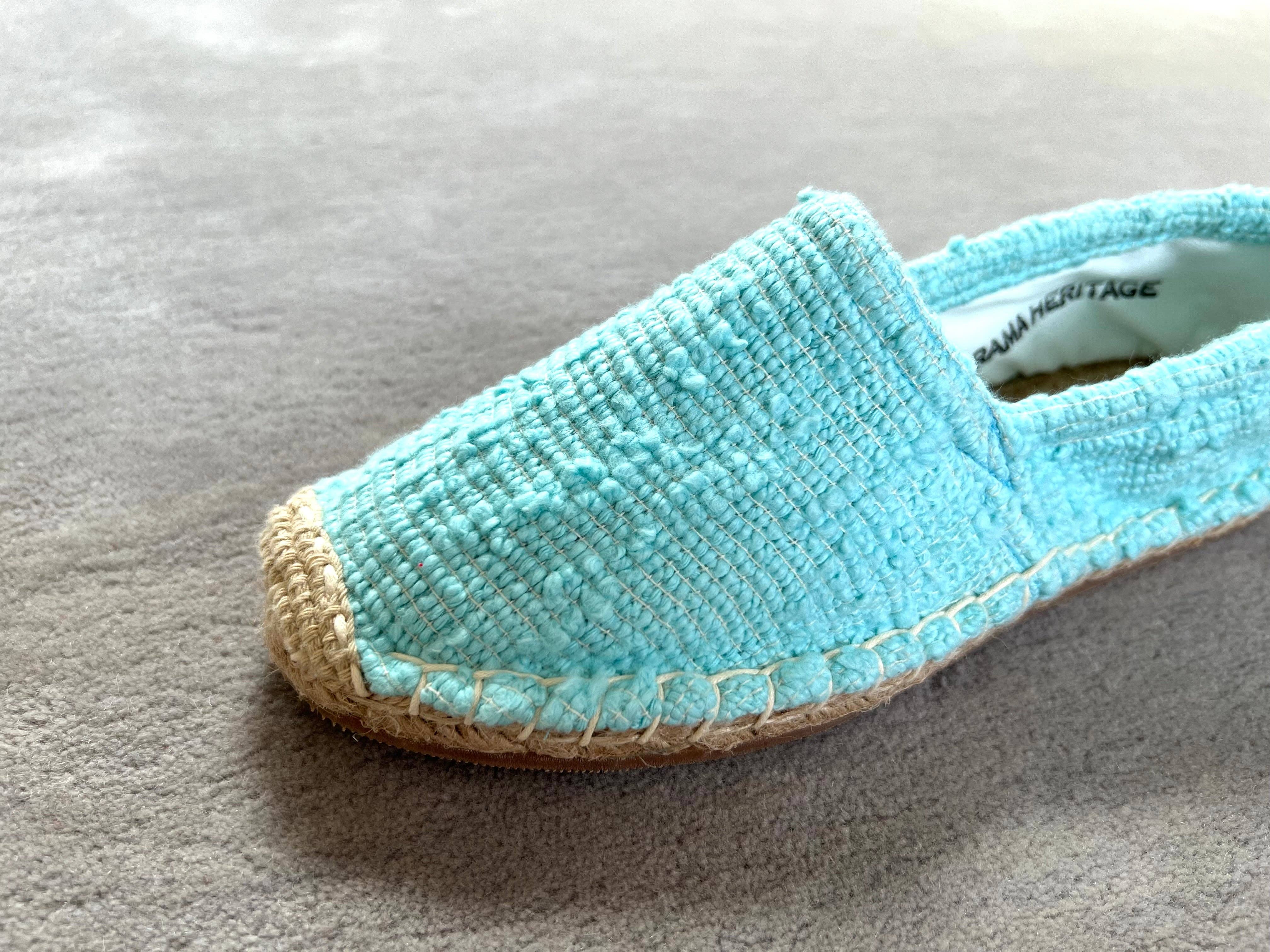 Krama Heritage – wholesale Lågskor - Dam – The Natural cyan espadriller2