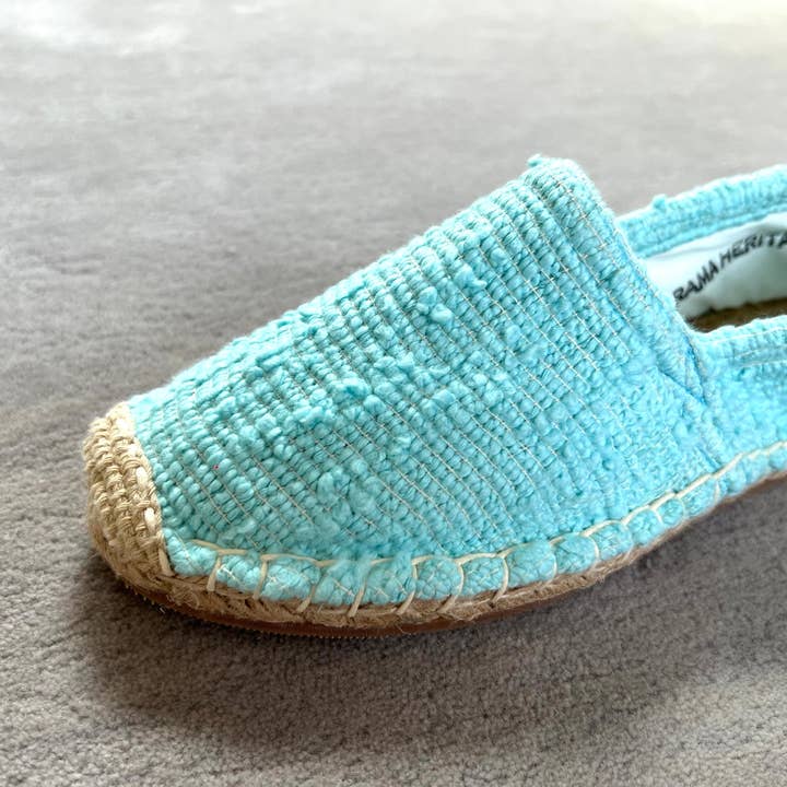 Krama Heritage - Wholesale Flats - Women's - The Natural Cyan Espadrilles2