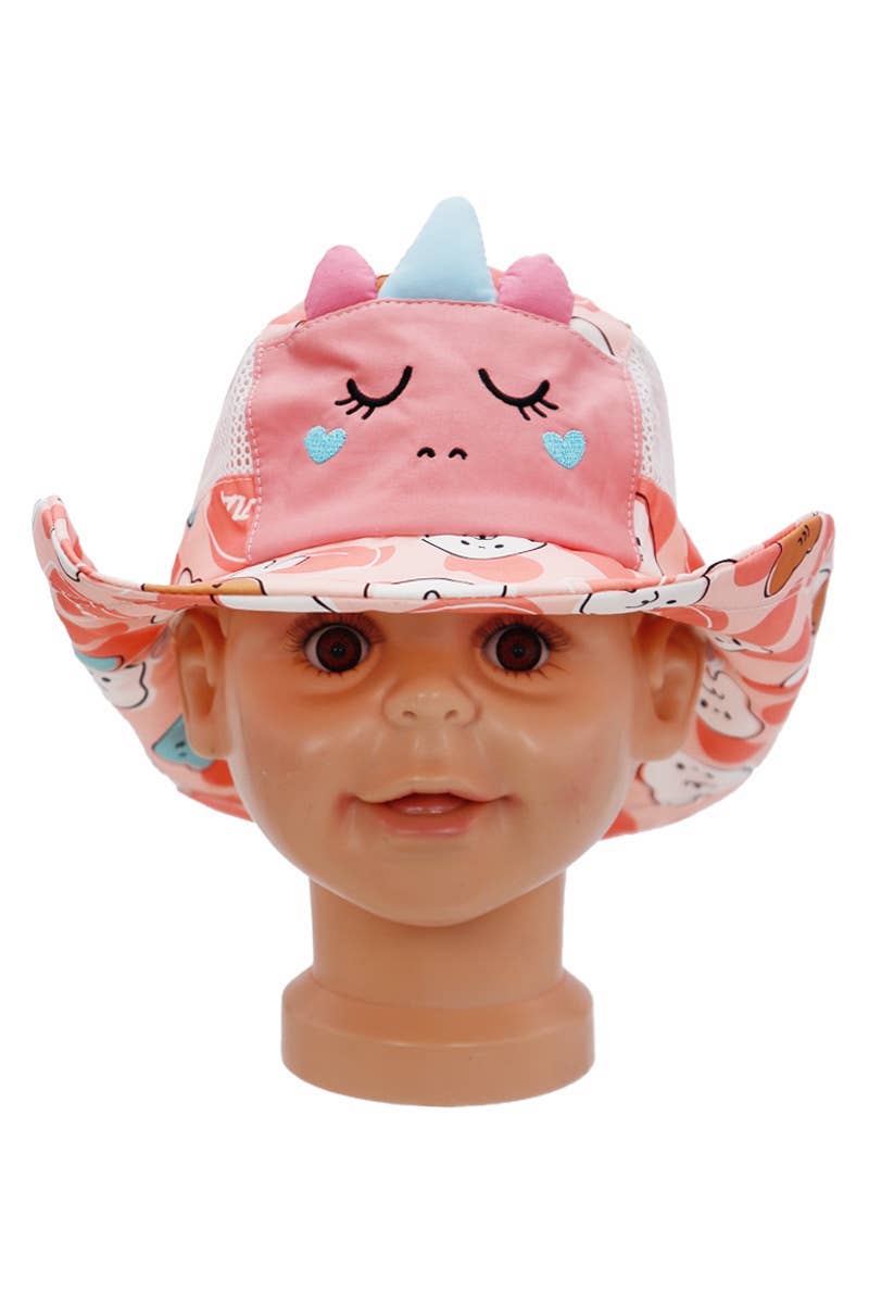 Assorted Kids Animal Pals Wired Dome Brim Bucket Hat for wholesale on Faire3