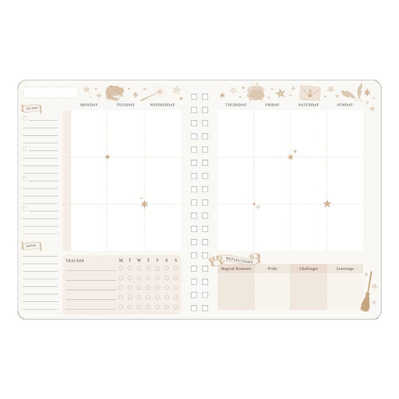 Insight Editions - #1 Pop Culture Publisher - Vente Agendas - Harry Potter : Lieux magiques - Planificateur de 12 mois non daté4