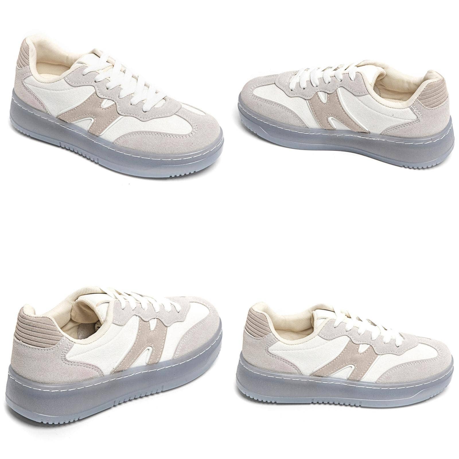 No Doubt Shoes – Engroshandel Lifestyle sneaker - Dame – KLASSISKE GADESKO I KONTRASTFARVER MED SNØREBÅND I IMITERET RUSKIND3