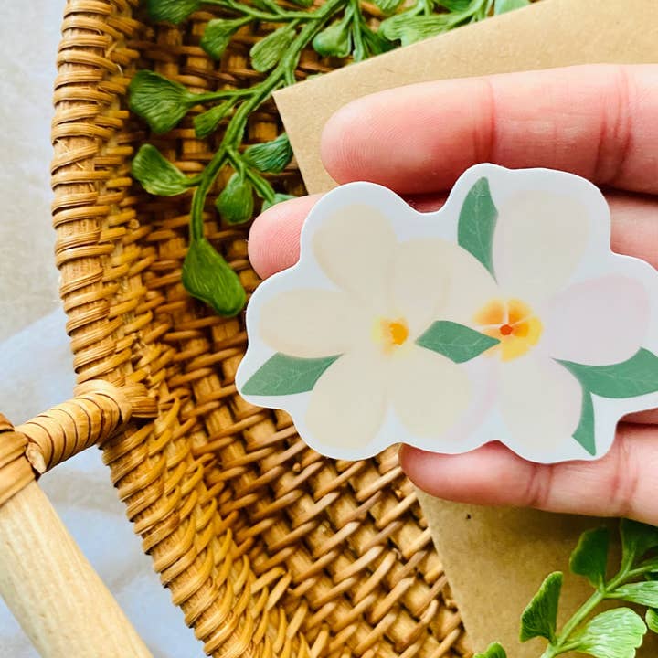 Jess Craft Co - Wholesale Sticker - Island Plumeria Flower Sticker1