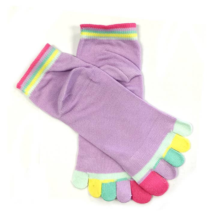 Wrapables.com - Wholesale Socks - Women's - Wrapables Colorful Five Toe Socks Set of 56