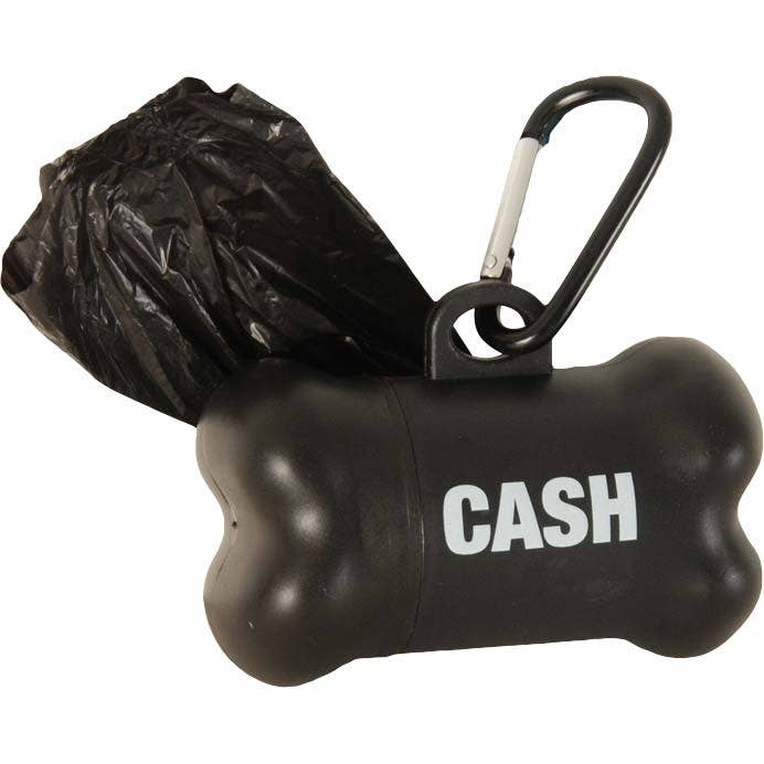 Johnny Cash CASH Dog Bag Dispenser Pet Wear for wholesale by Rockabilia