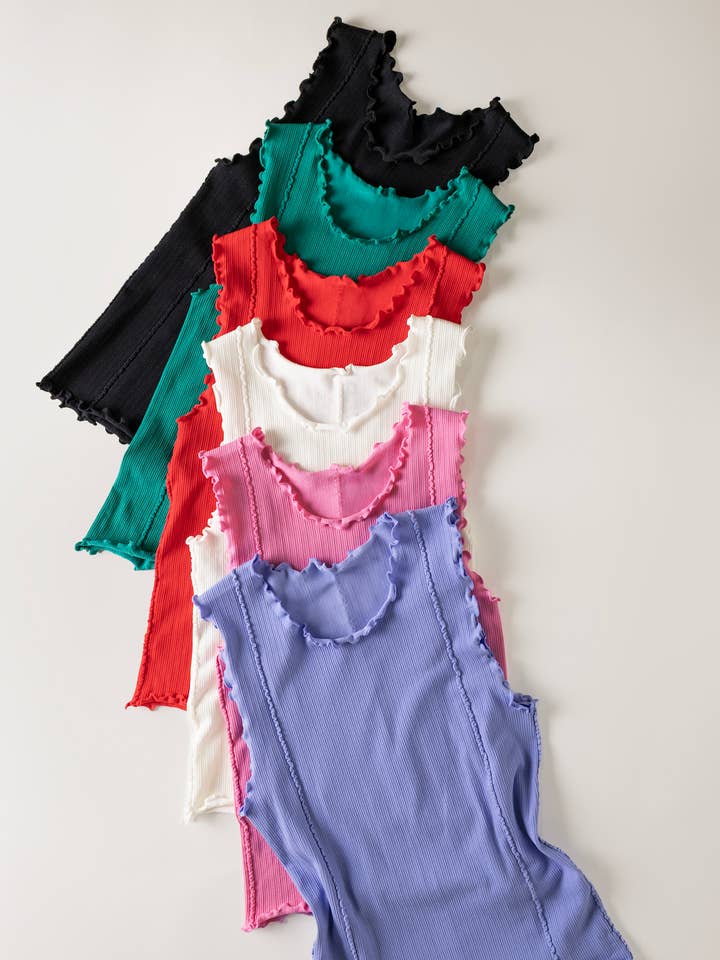 NT12506-Sla Hem Casual Getailleerd Gebreid Topje voor wholesale door VERY J