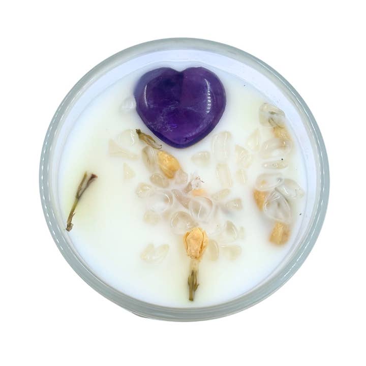 Earths Elements Wholesale - Wholesale Jar/Filled Candle - Crystal Candle, Divine Light - pack of 62