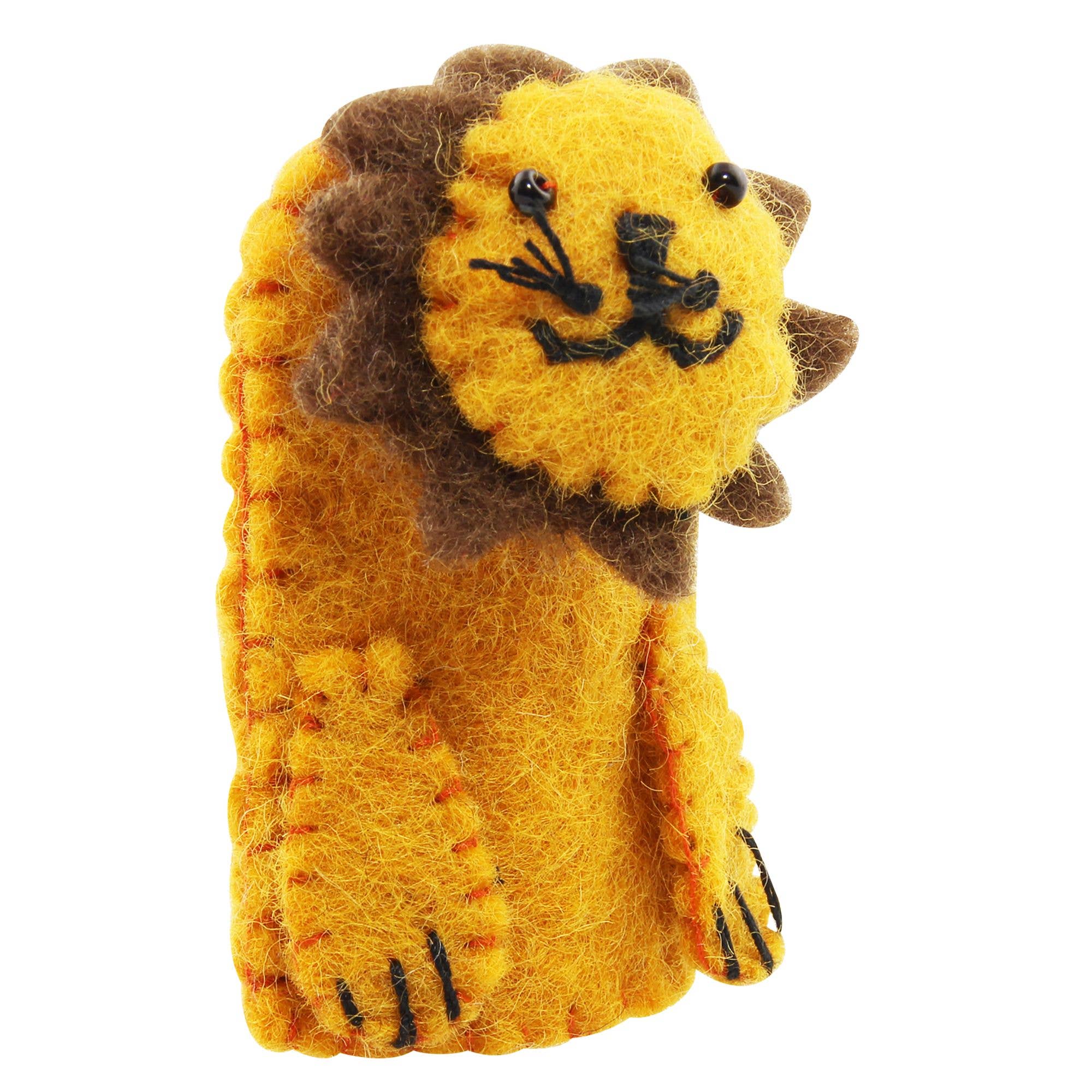 Tribal Trade GmbH - Wholesale Finger Puppet - Kids & Baby - Felt finger puppet lion finger doll1