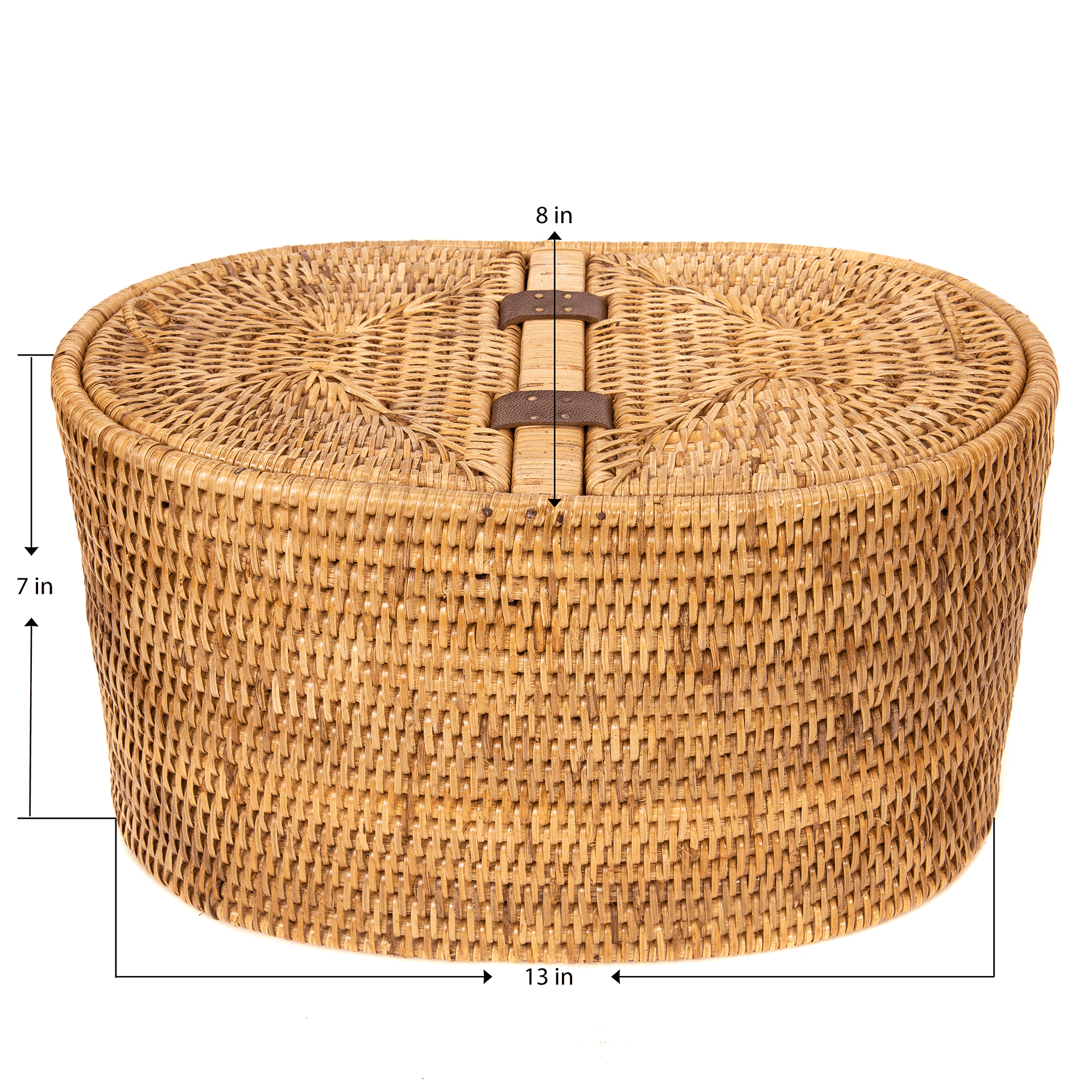 Artifacts Trading Company - Wholesale Toilet Paper Holder - Oval Rattan Double Tissue Roll Box3