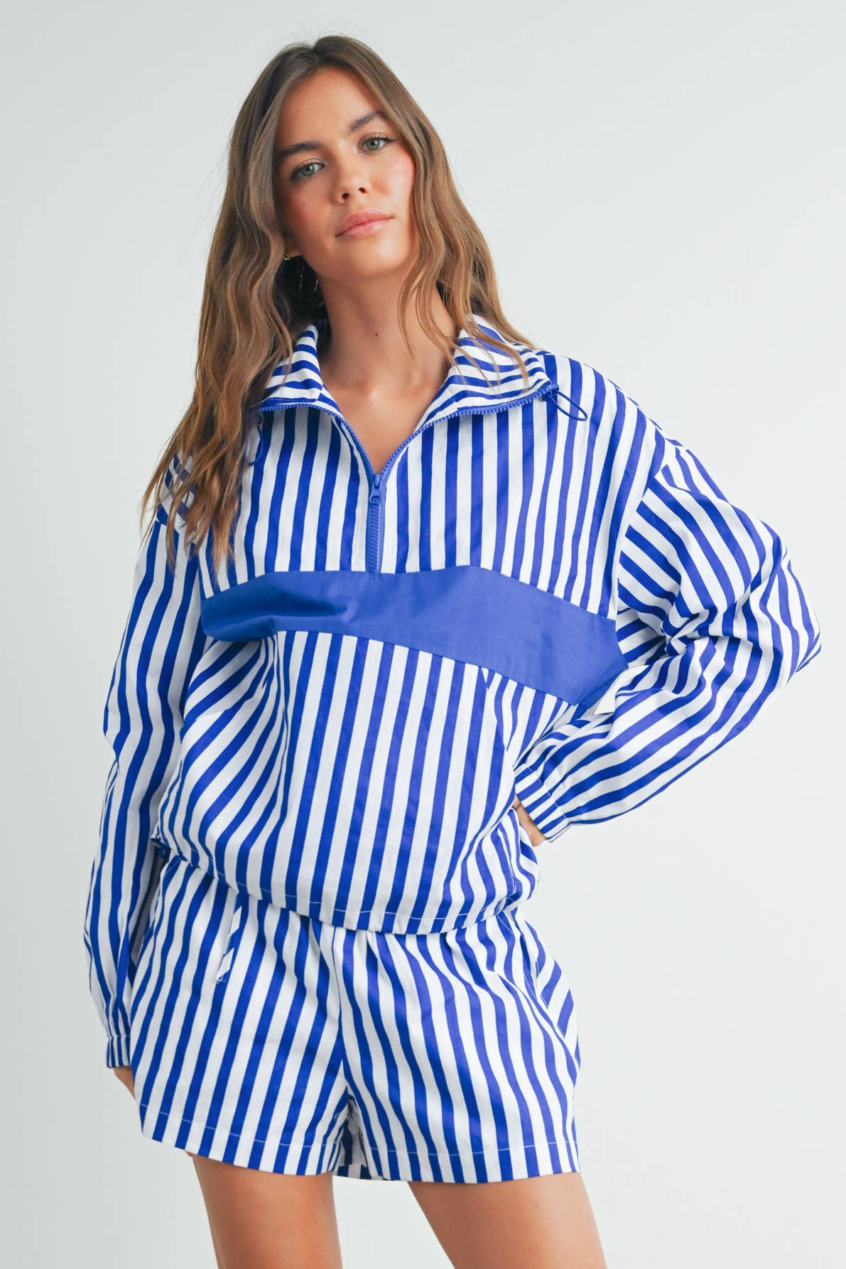 BUTTERMELON - Wholesale Sweatshirt - Women's - Drawstring Turtleneck Jacket - BMT75333