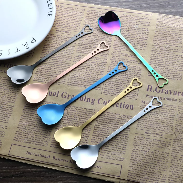 Sostraw & SmartThings - Wholesale Table Spoon (Cutlery) - Love Spoon - Heart Shape - 4 colors available6