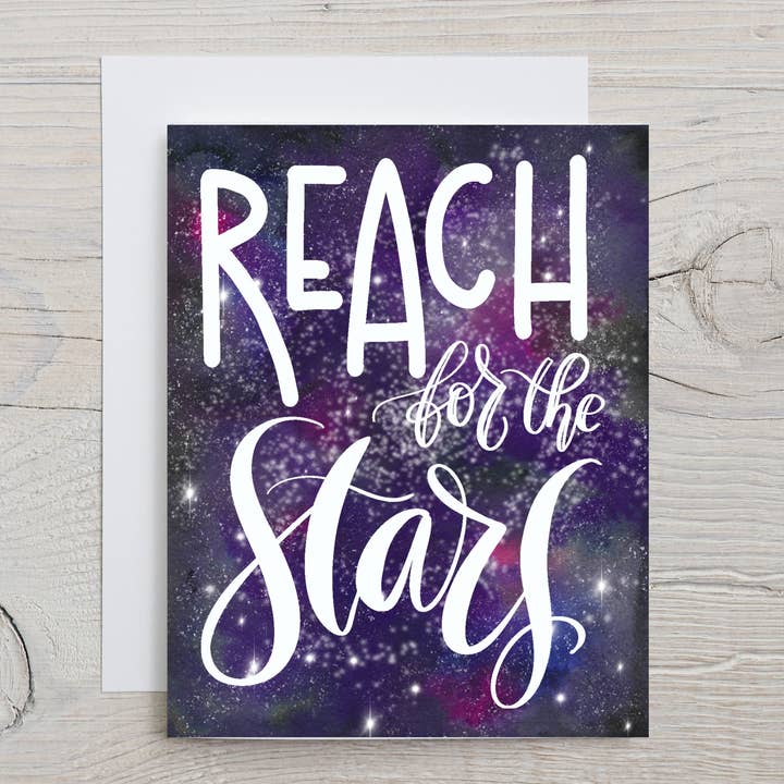 Card "Reach for the Stars" for wholesale by Pentionery