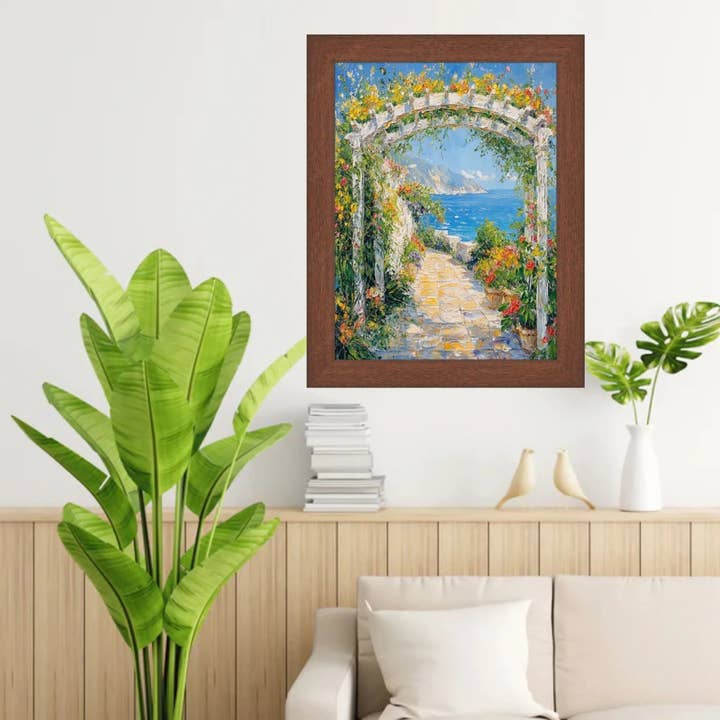 Donker Notenhout Houtnerf - Thuis Kantoor Decor 11x17 Fotolijst voor wholesale door Modern Memory Design Picture Frames