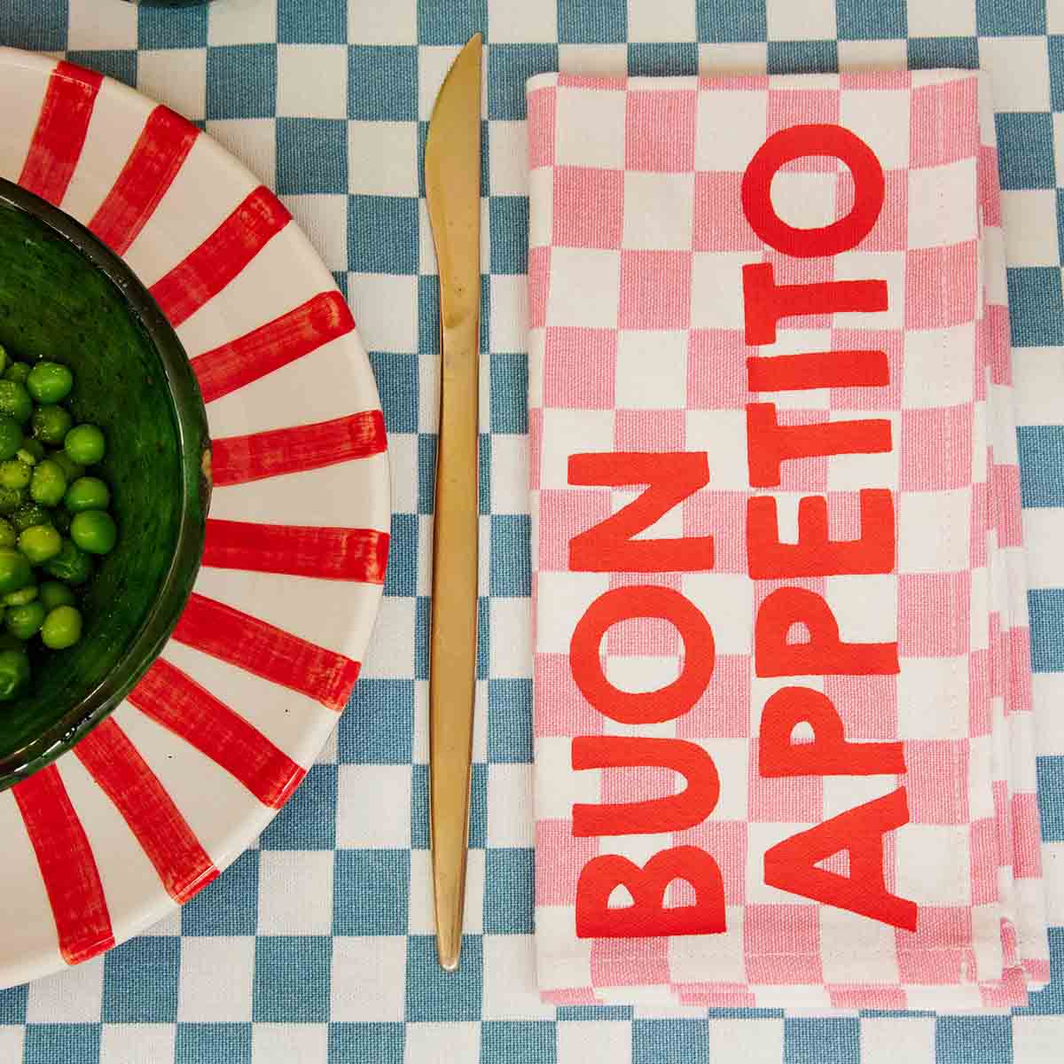 Rose in April - Wholesale Dinner & Cloth Napkin - NAPKIN JOSEPHINE STRAWBERRY - BUON APPETITO2