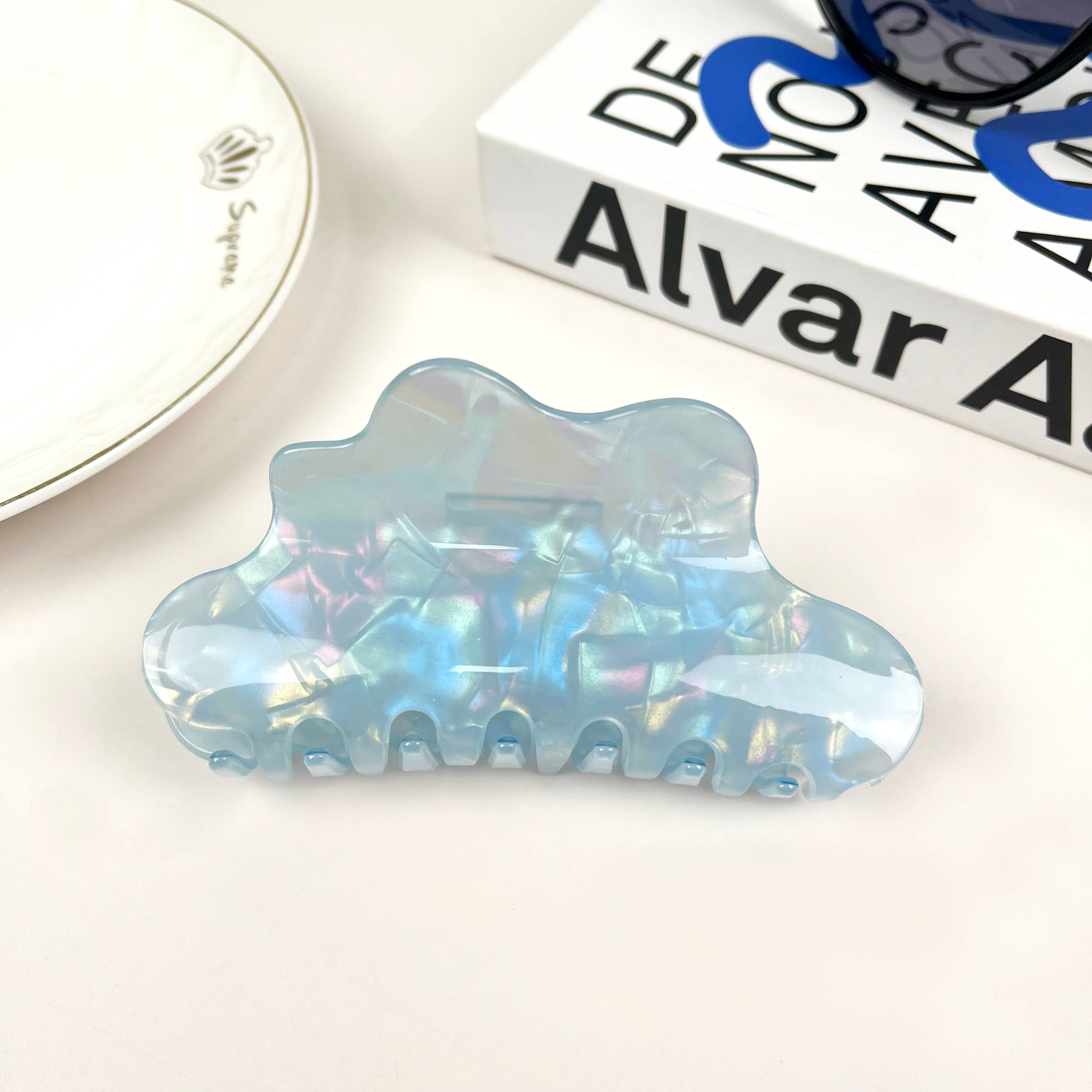 SoapElenGlen - Vendita all'ingrosso Fermaglio per capelli - Donna - Fermaglio per capelli a forma di nuvola sfumata, alla moda0