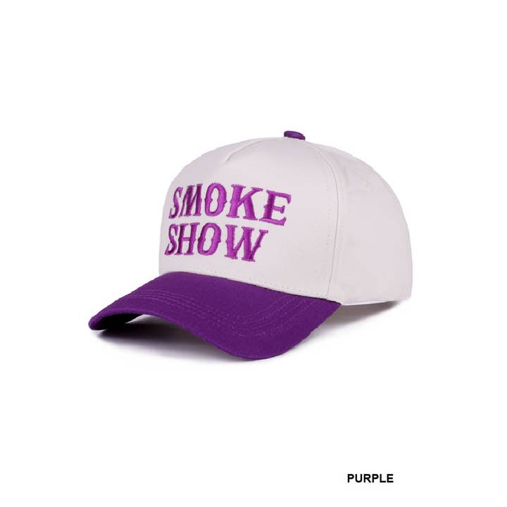 42POPS - Wholesale Baseball Cap - Women's - .1014 Smoke Show Two Tone Canvas Cotton Cap SI-28546