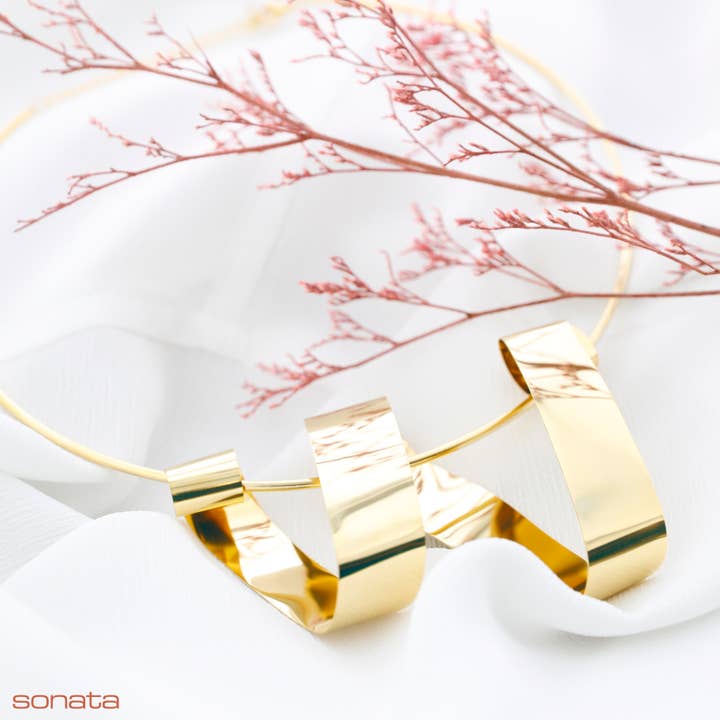 Chocker Acero Colgante Forma Irregular para venta al por mayor de Sonata