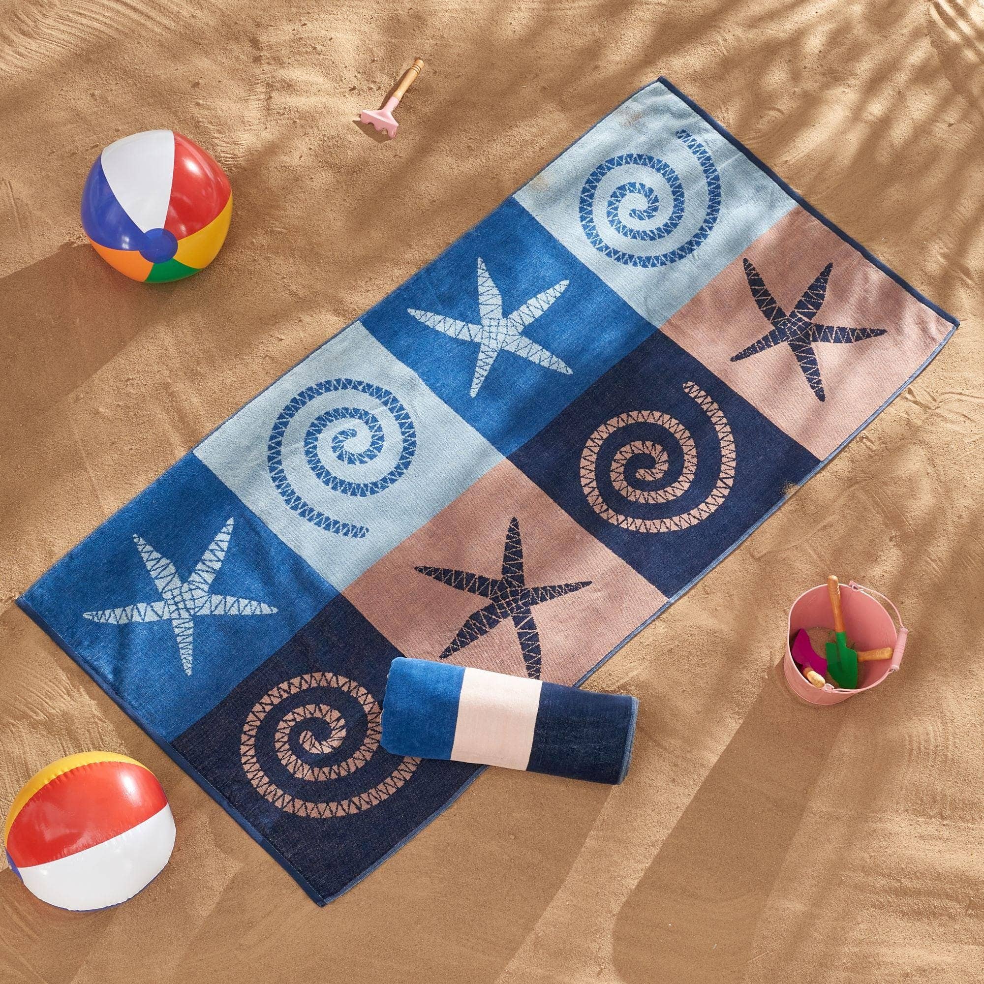 BH Collective - Wholesale Beach Towel - Beach Towels - 100% Cotton Jacquard, 2pk  - Playa Collection14