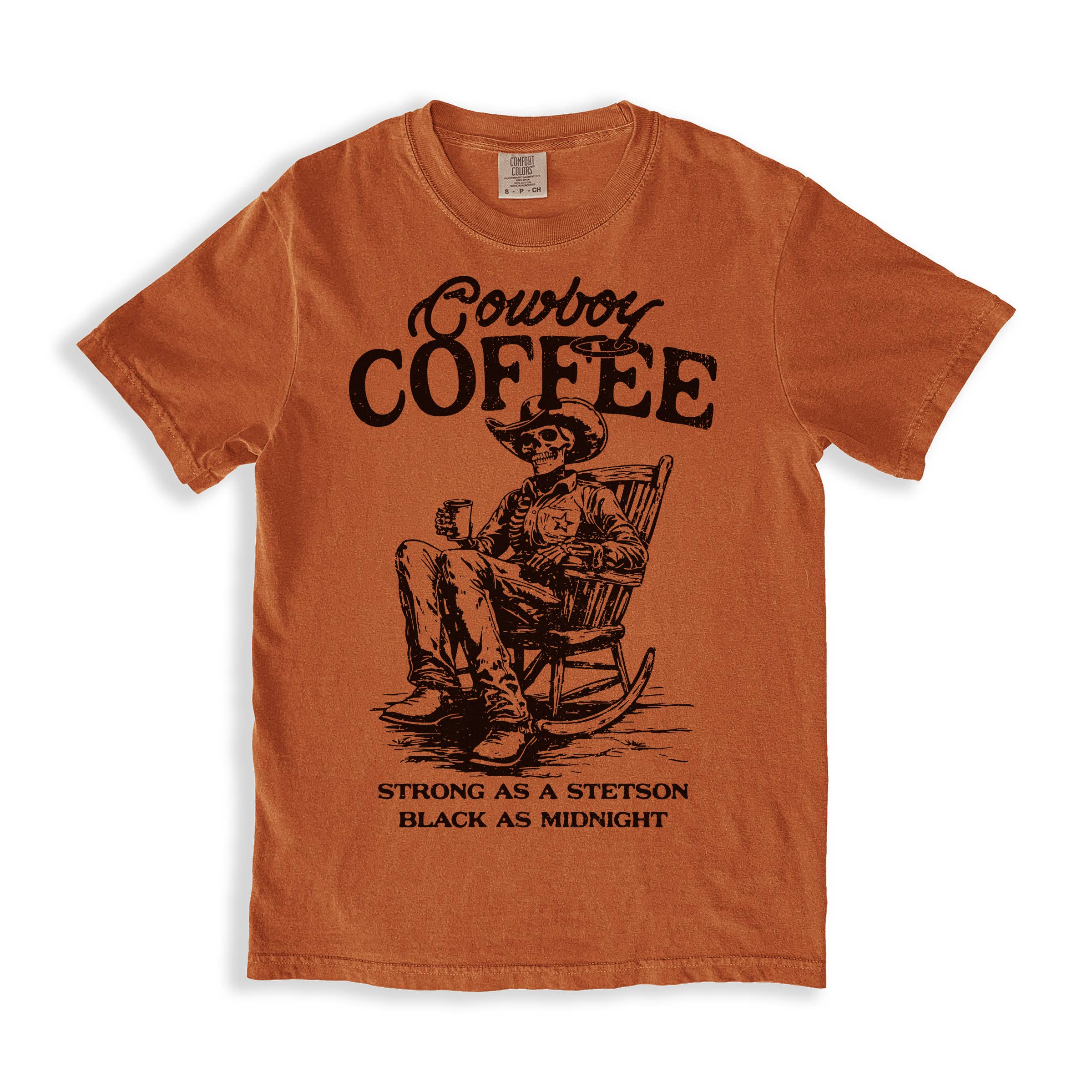 Alley & Rae - Wholesale T-Shirt (Graphic) - Unisex - Cowboy Coffee Tee – Western Caffeine Graphic T-Shirt7