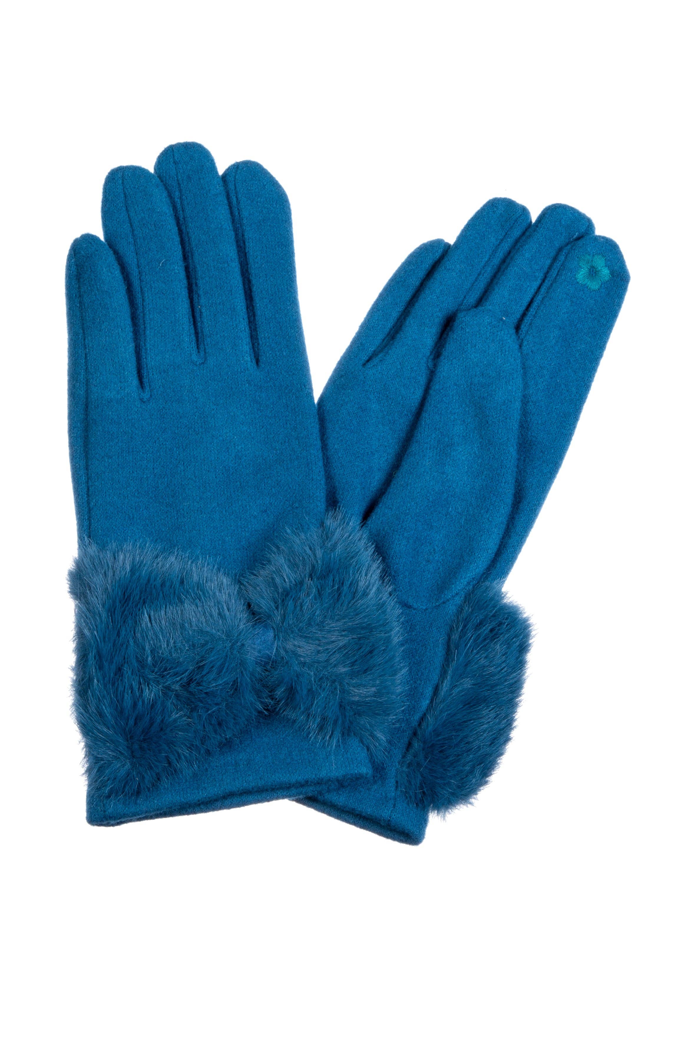 Ole - Venta al por mayor Guantes - Mujer - Guantes de Pantalla Táctil con Lazo de Piel Sintética GL00590