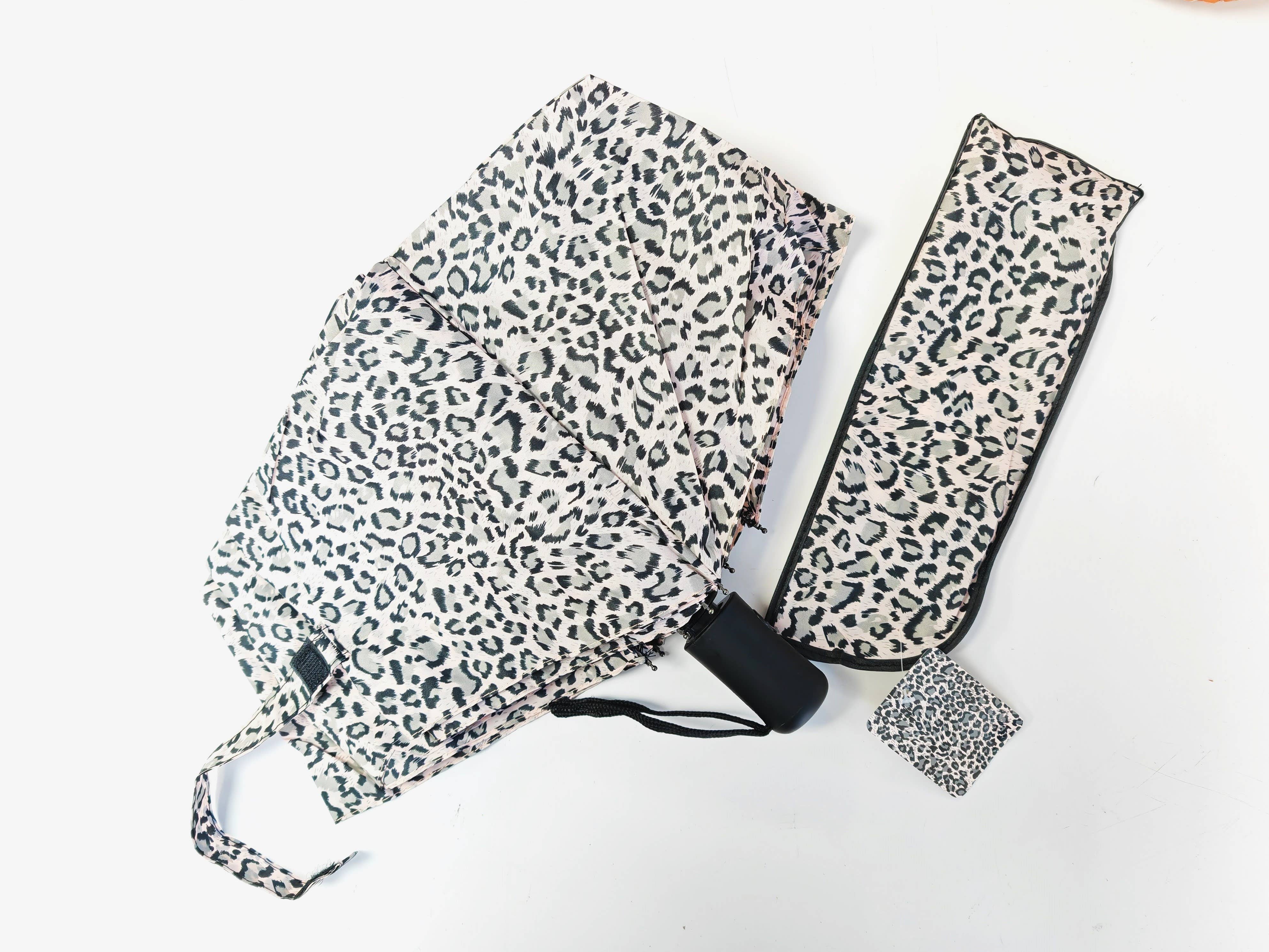 Superbia - Wholesale Umbrella - Women's - Lady Double Automatic Foldable Leopard Print Umbrella-55Q1080