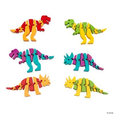Fun Express - Wholesale Fidget Toy - Kids - ARTICULATED DINOSAUR FIDGET2