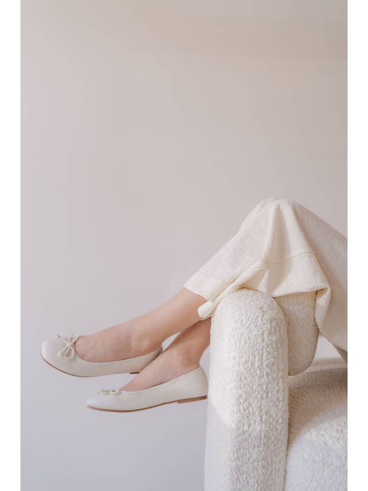 Miss Sadie Ballet Flat in Bone - Kids for wholesale on Faire